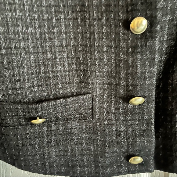 Abercrombie & Fitch Collarless Tweed Jacket - Picture 5 of 8